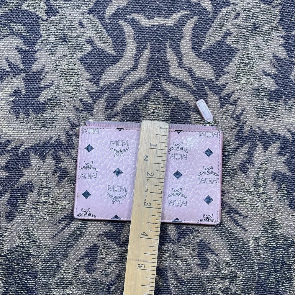 MCM Color Visetos Original Pink Key Pouch Missing Key Loop Made In Korea